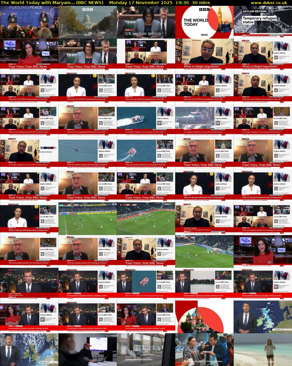 The World Today with Maryam... (BBC NEWS) Monday 17 November 2025 19:30 - 20:00