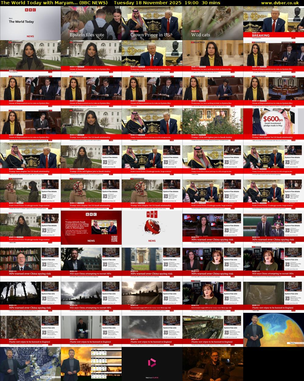 The World Today with Maryam... (BBC NEWS) Tuesday 18 November 2025 19:00 - 19:30