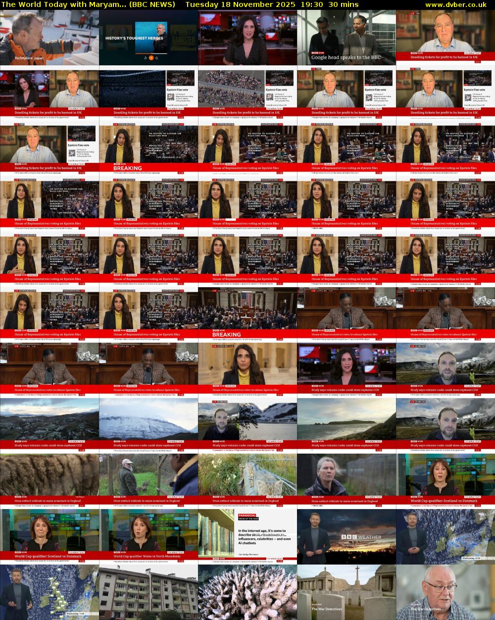 The World Today with Maryam... (BBC NEWS) Tuesday 18 November 2025 19:30 - 20:00