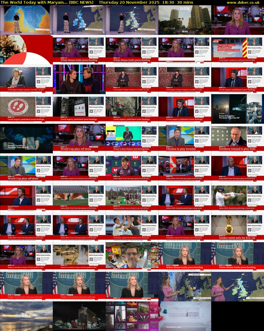 The World Today with Maryam... (BBC NEWS) Thursday 20 November 2025 18:30 - 19:00