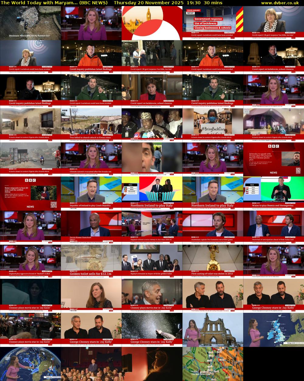 The World Today with Maryam... (BBC NEWS) Thursday 20 November 2025 19:30 - 20:00