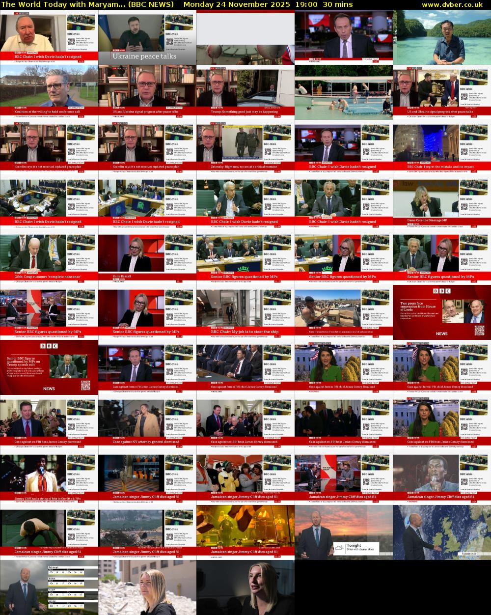 The World Today with Maryam... (BBC NEWS) Monday 24 November 2025 19:00 - 19:30