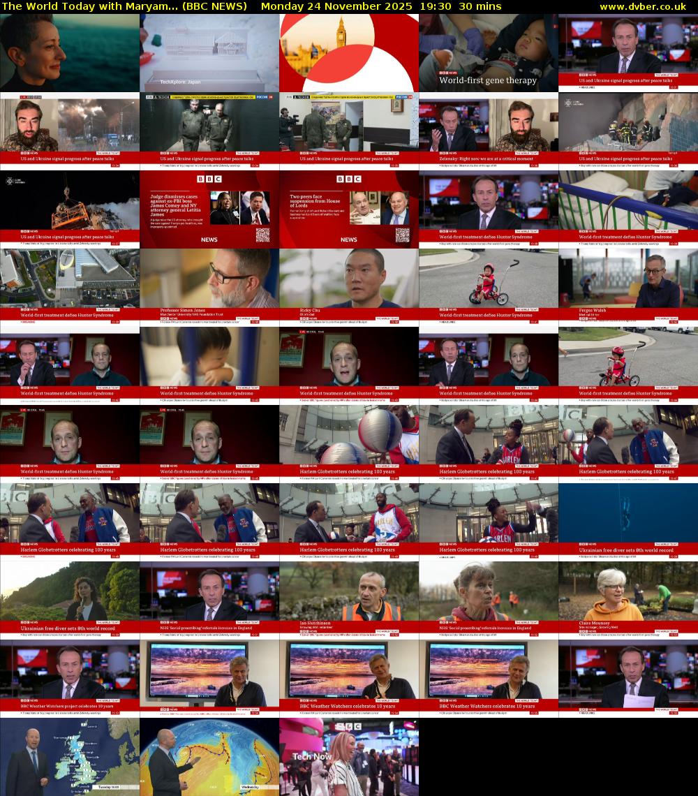 The World Today with Maryam... (BBC NEWS) Monday 24 November 2025 19:30 - 20:00