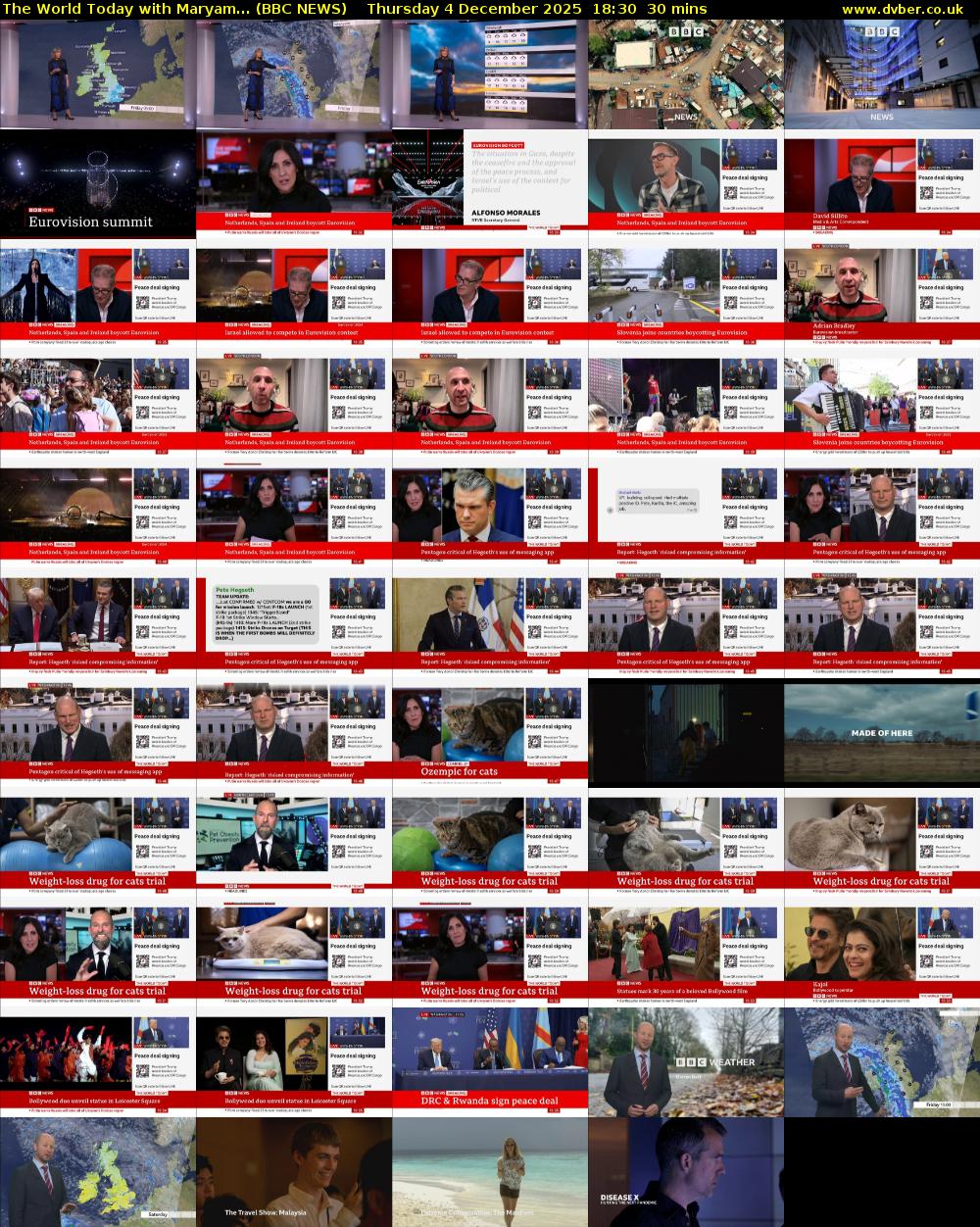 The World Today with Maryam... (BBC NEWS) Thursday 4 December 2025 18:30 - 19:00