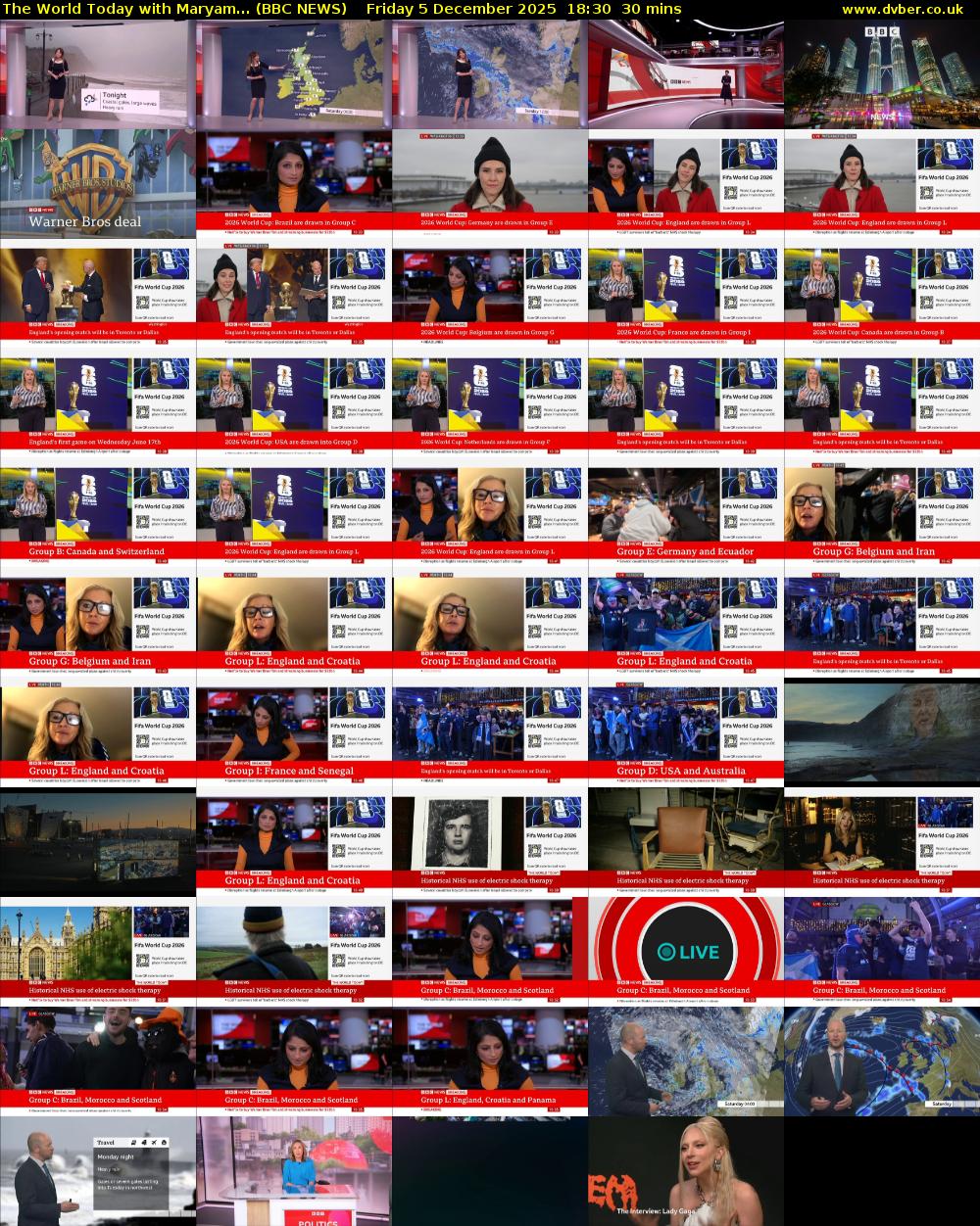 The World Today with Maryam... (BBC NEWS) Friday 5 December 2025 18:30 - 19:00