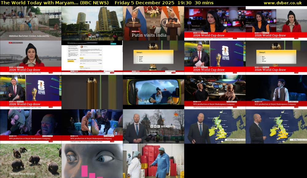 The World Today with Maryam... (BBC NEWS) Friday 5 December 2025 19:30 - 20:00
