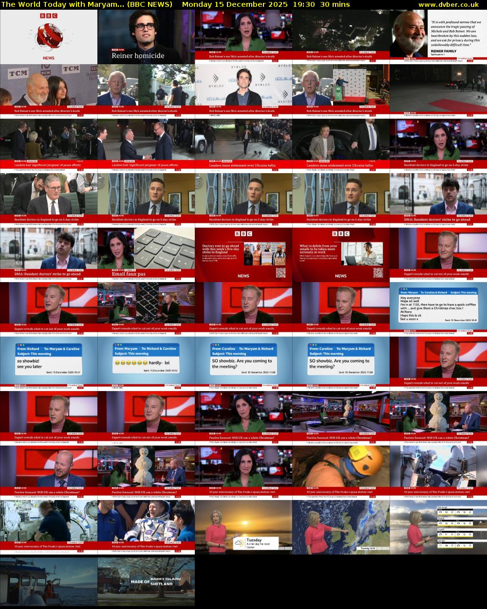 The World Today with Maryam... (BBC NEWS) Monday 15 December 2025 19:30 - 20:00