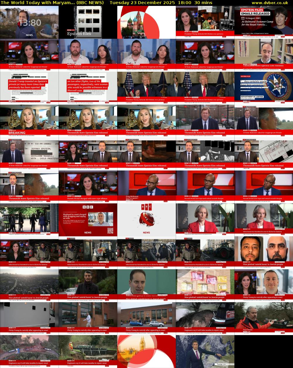 The World Today with Maryam... (BBC NEWS) Tuesday 23 December 2025 18:00 - 18:30