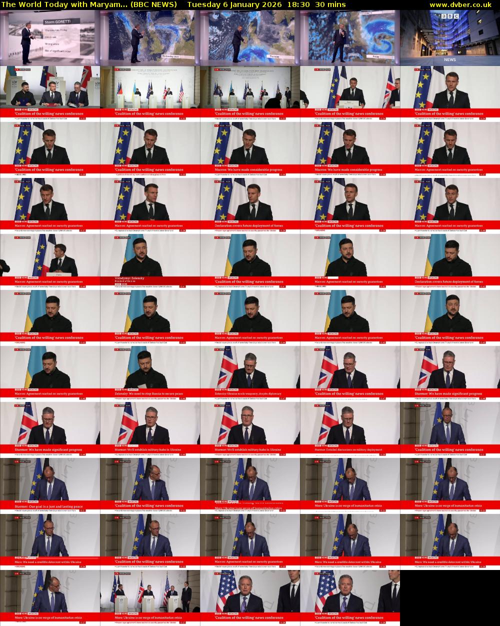 The World Today with Maryam... (BBC NEWS) Tuesday 6 January 2026 18:30 - 19:00