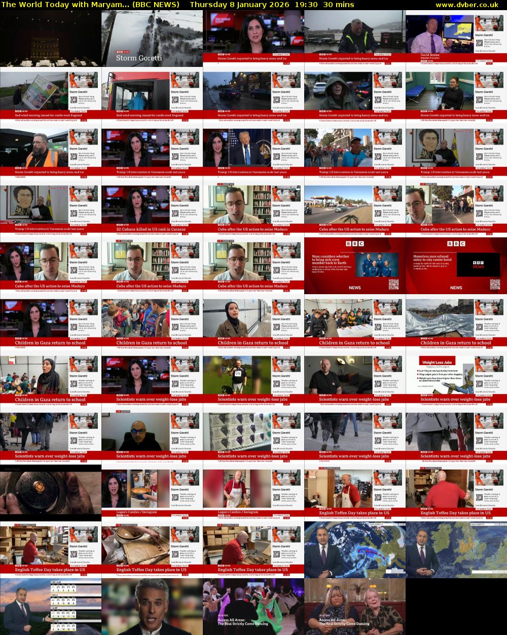The World Today with Maryam... (BBC NEWS) Thursday 8 January 2026 19:30 - 20:00