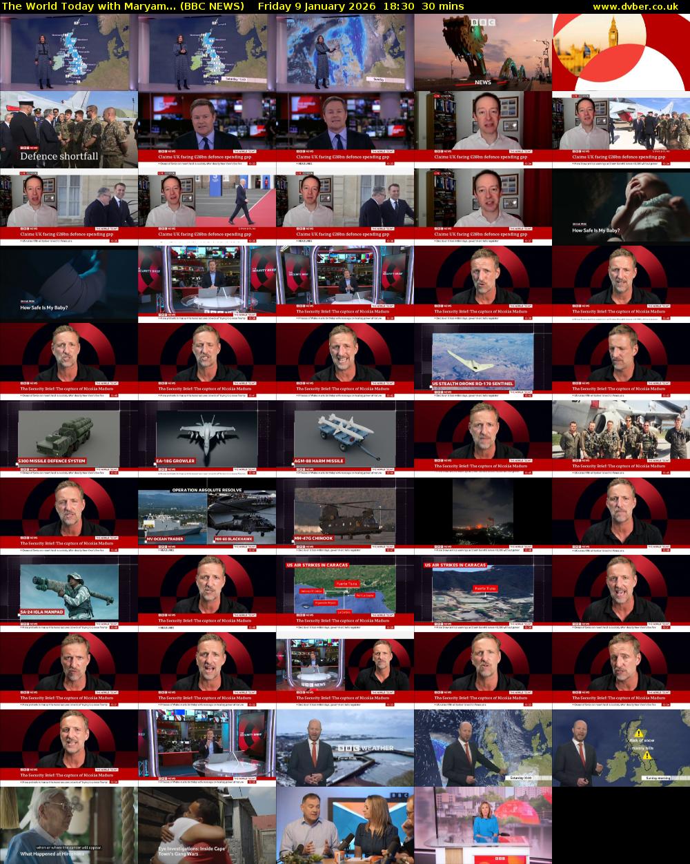 The World Today with Maryam... (BBC NEWS) Friday 9 January 2026 18:30 - 19:00