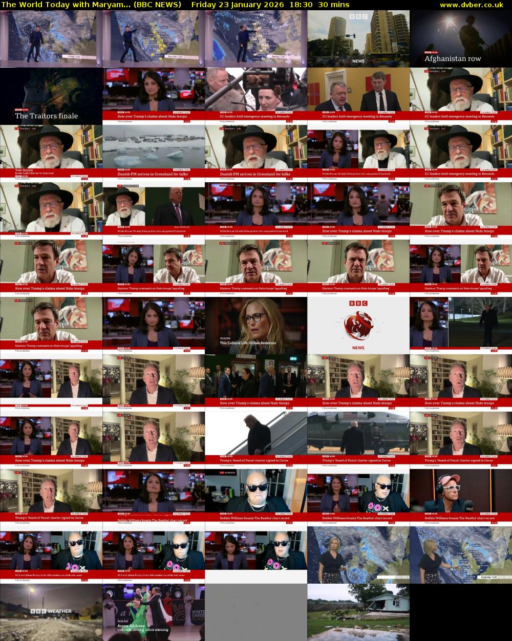 The World Today with Maryam... (BBC NEWS) Friday 23 January 2026 18:30 - 19:00