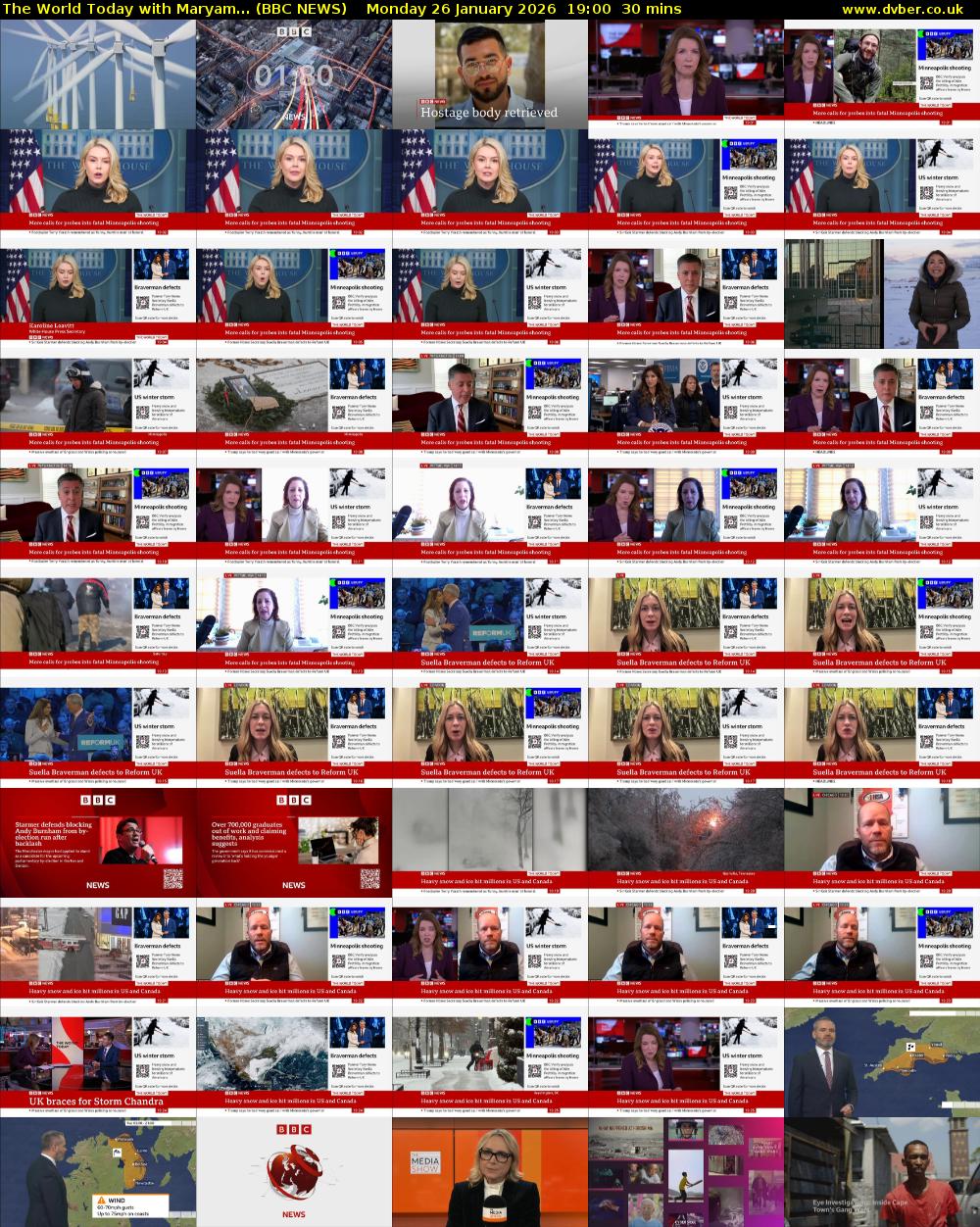 The World Today with Maryam... (BBC NEWS) Monday 26 January 2026 19:00 - 19:30