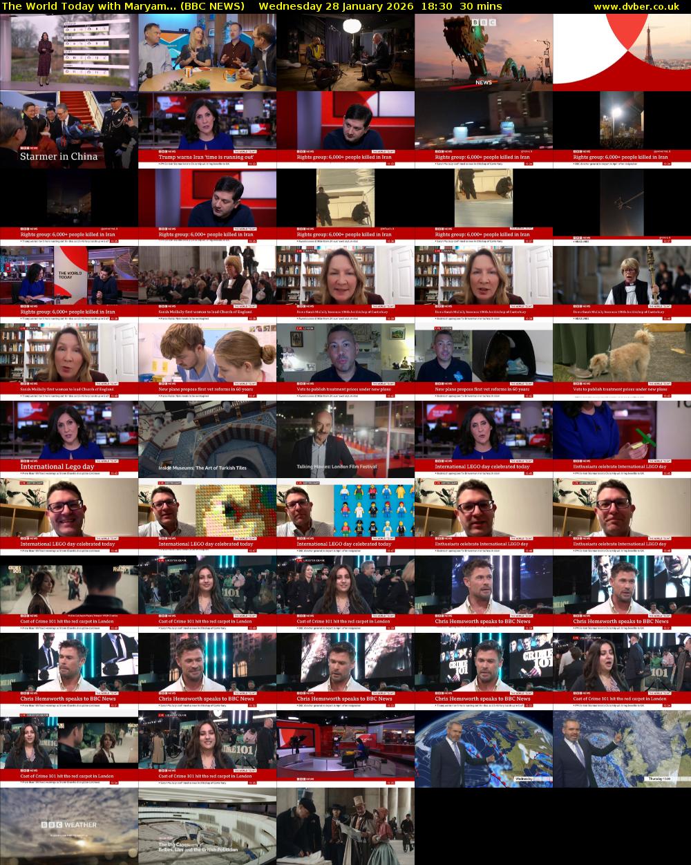 The World Today with Maryam... (BBC NEWS) Wednesday 28 January 2026 18:30 - 19:00