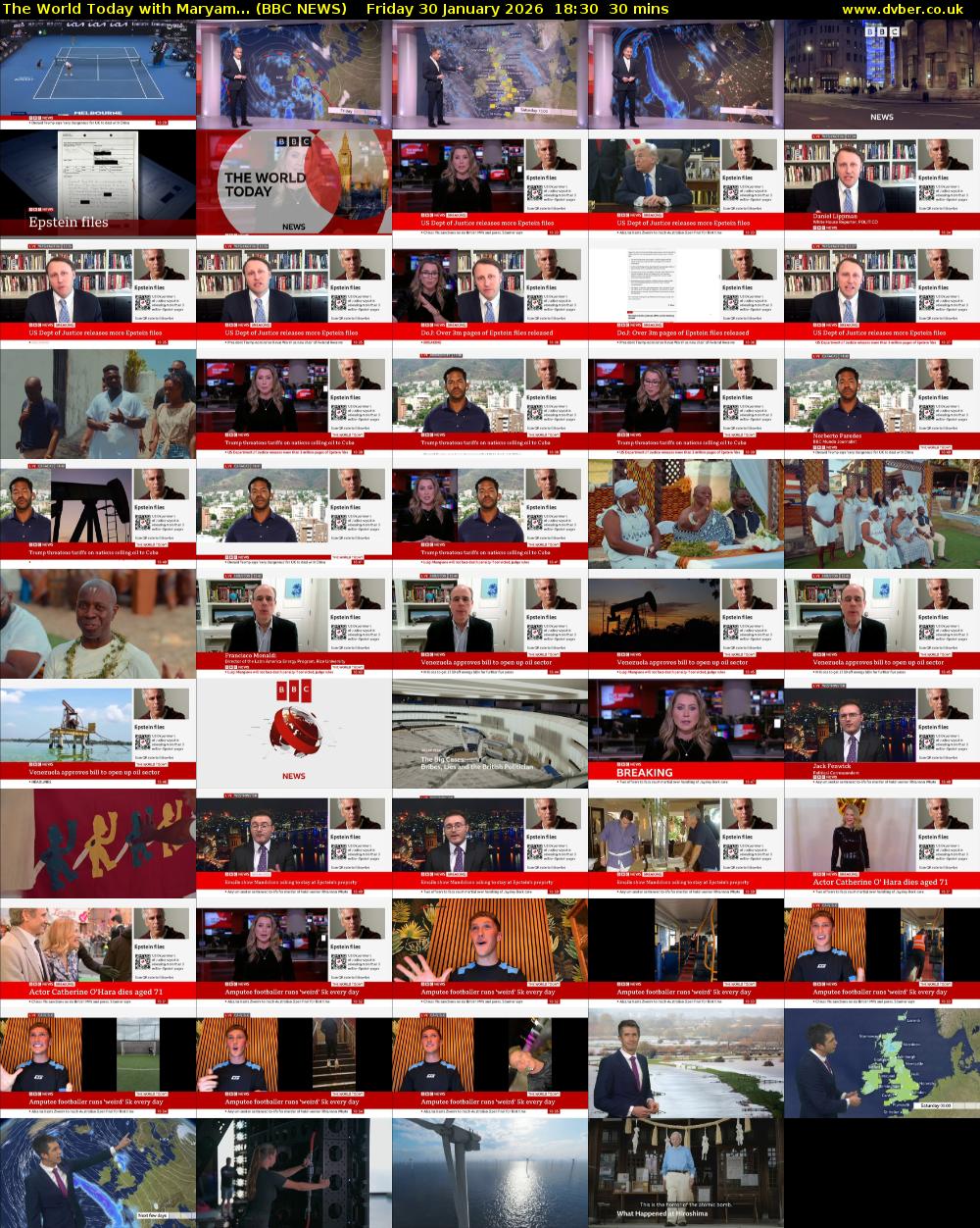 The World Today with Maryam... (BBC NEWS) Friday 30 January 2026 18:30 - 19:00