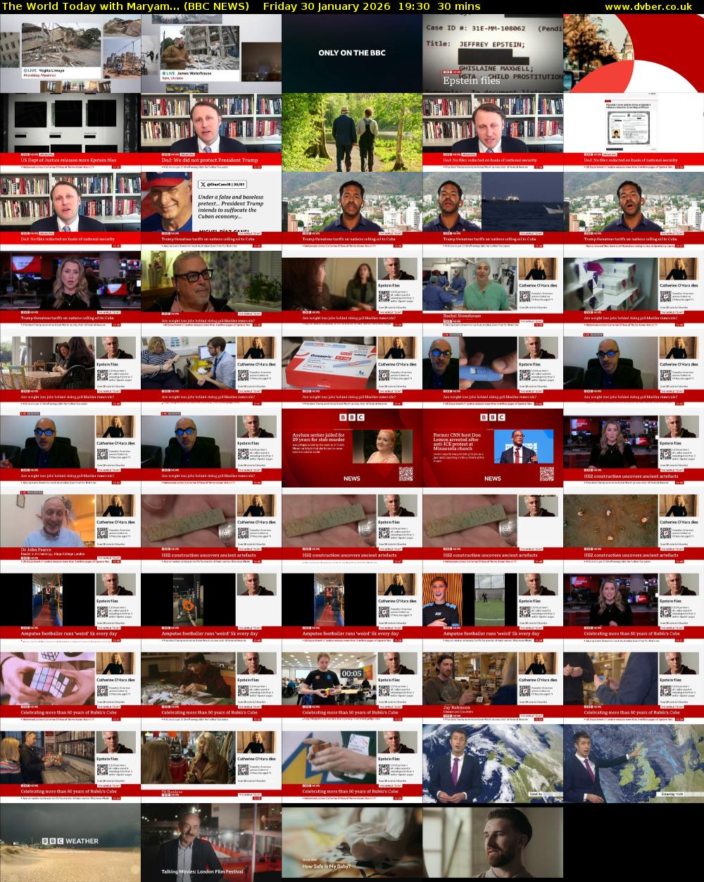 The World Today with Maryam... (BBC NEWS) Friday 30 January 2026 19:30 - 20:00