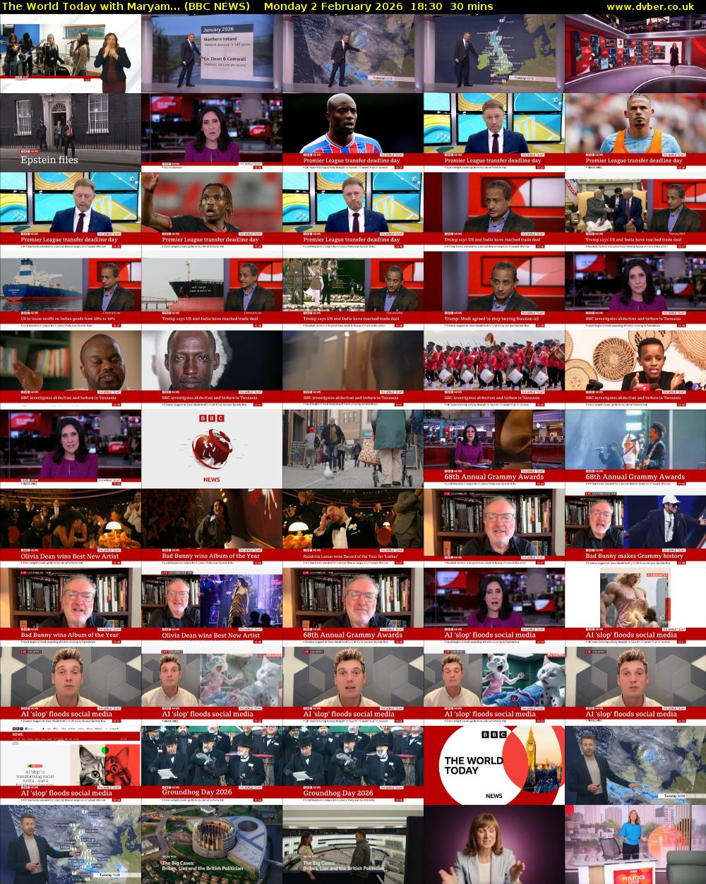 The World Today with Maryam... (BBC NEWS) Monday 2 February 2026 18:30 - 19:00