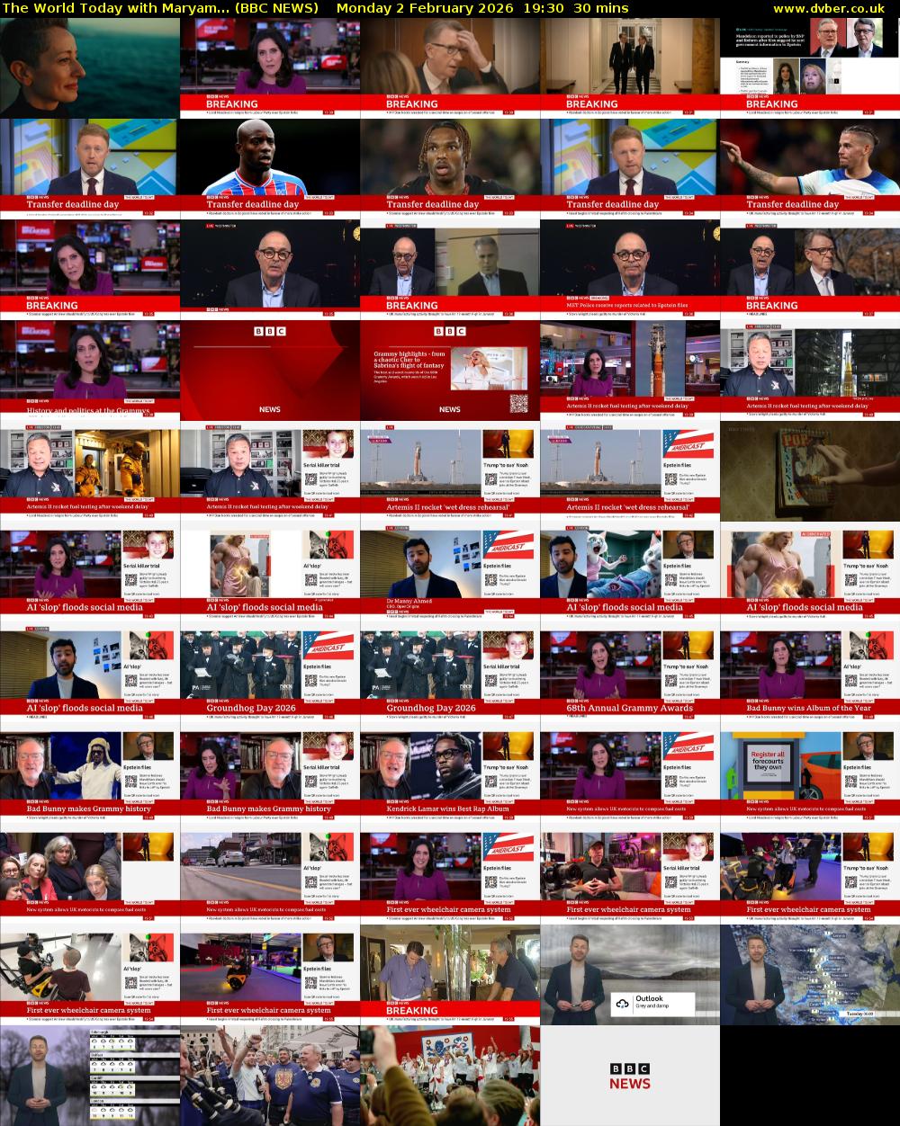 The World Today with Maryam... (BBC NEWS) Monday 2 February 2026 19:30 - 20:00
