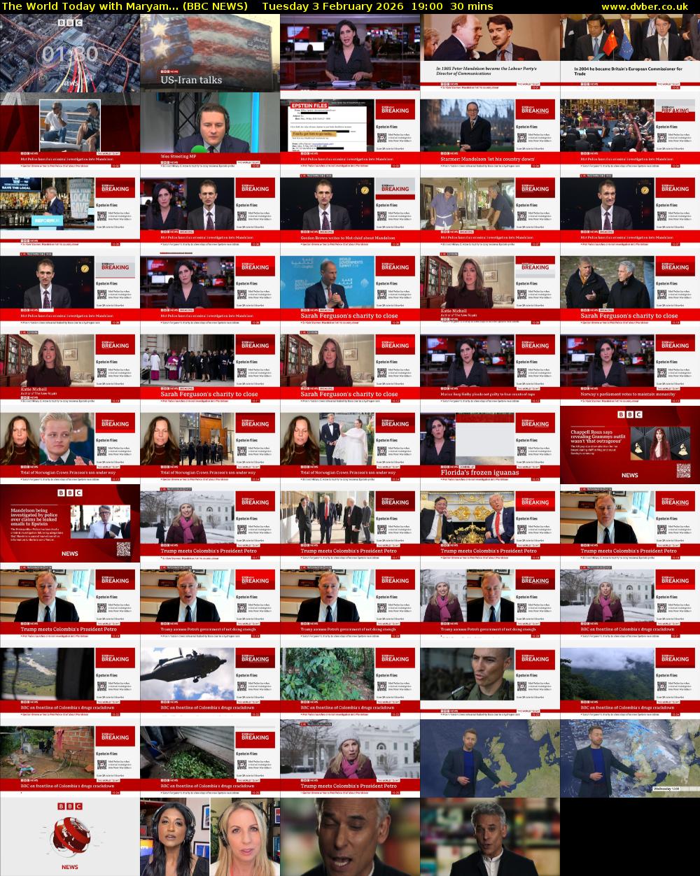 The World Today with Maryam... (BBC NEWS) Tuesday 3 February 2026 19:00 - 19:30