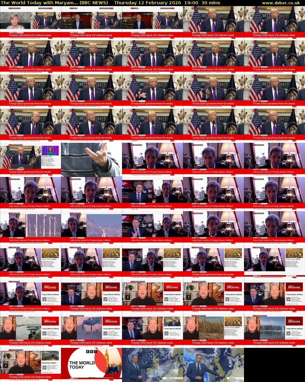 The World Today with Maryam... (BBC NEWS) Thursday 12 February 2026 19:00 - 19:30