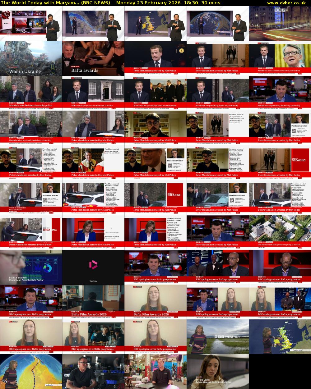 The World Today with Maryam... (BBC NEWS) Monday 23 February 2026 18:30 - 19:00