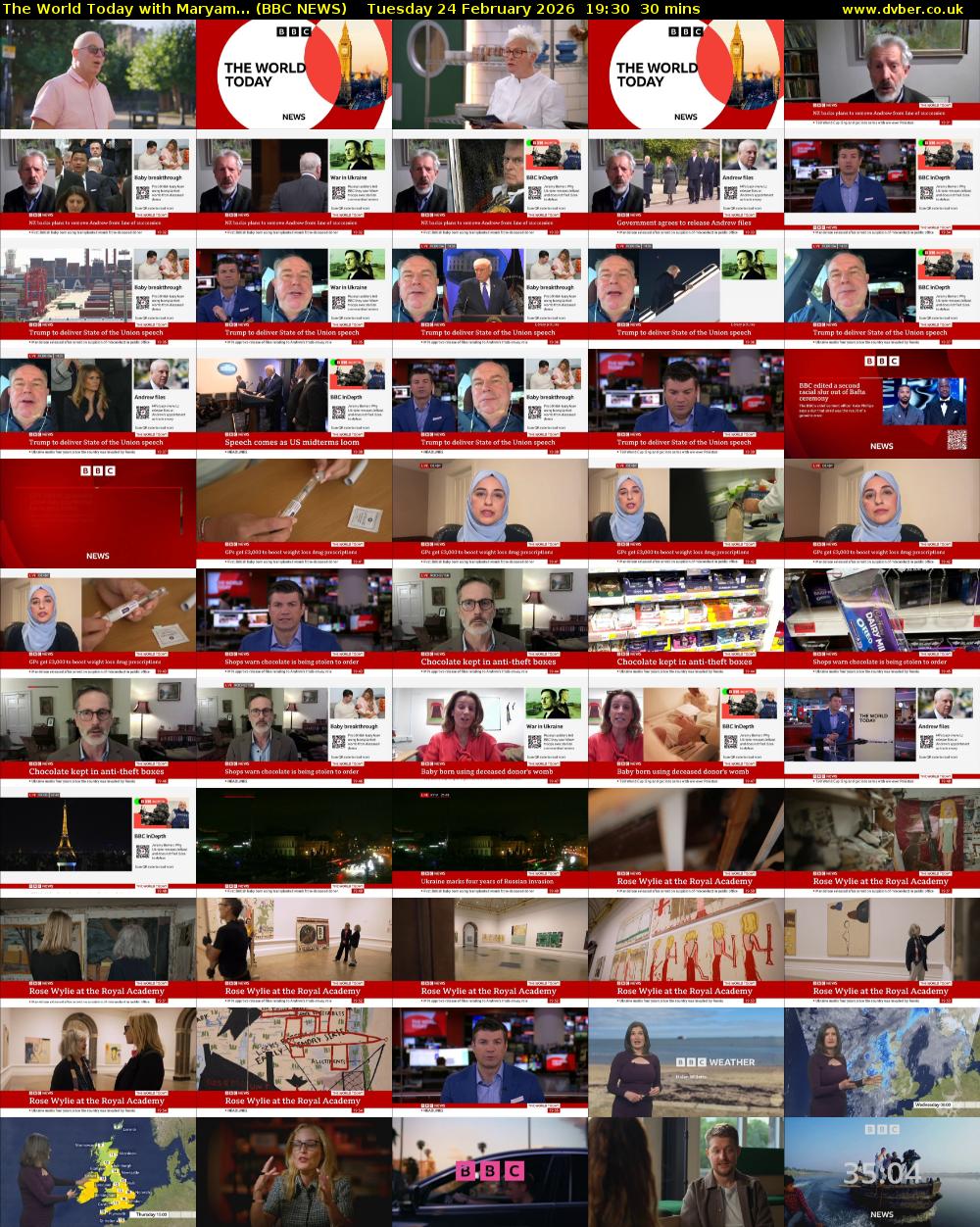 The World Today with Maryam... (BBC NEWS) Tuesday 24 February 2026 19:30 - 20:00