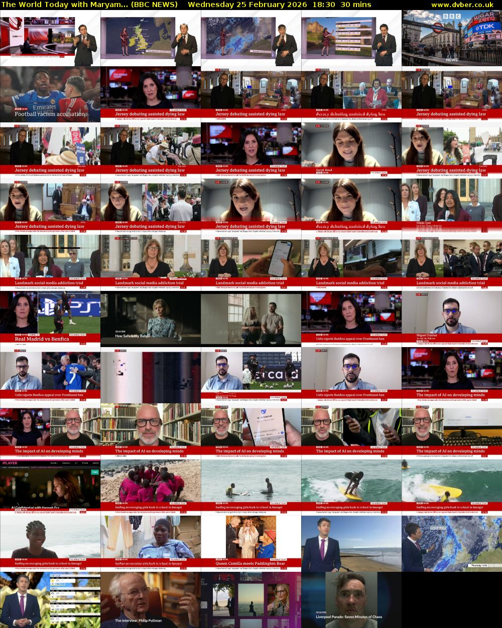 The World Today with Maryam... (BBC NEWS) Wednesday 25 February 2026 18:30 - 19:00