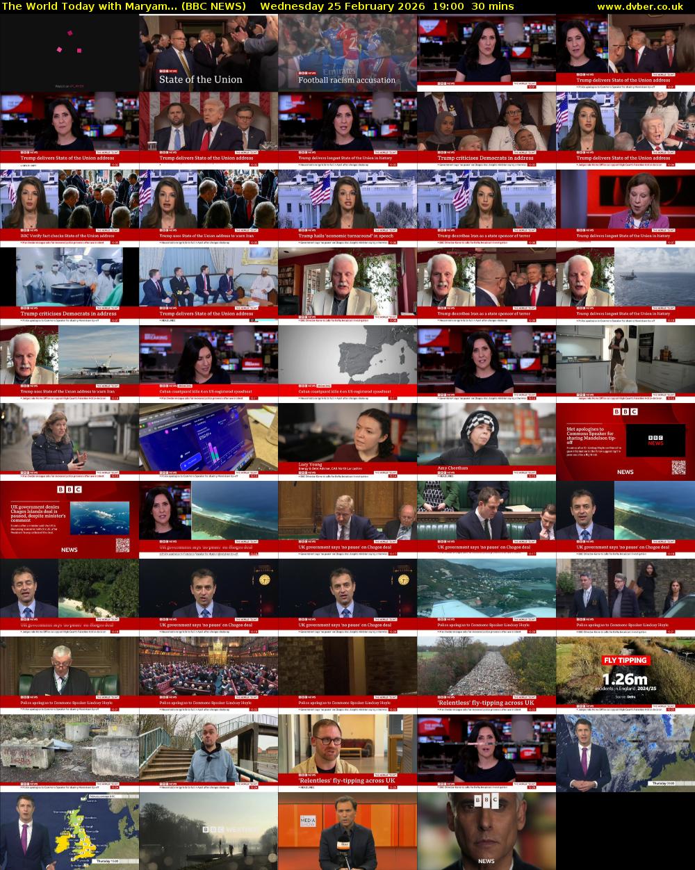 The World Today with Maryam... (BBC NEWS) Wednesday 25 February 2026 19:00 - 19:30