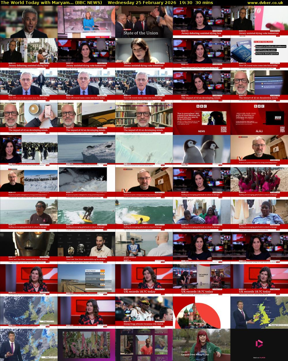 The World Today with Maryam... (BBC NEWS) Wednesday 25 February 2026 19:30 - 20:00