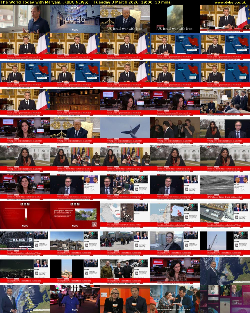 The World Today with Maryam... (BBC NEWS) Tuesday 3 March 2026 19:00 - 19:30