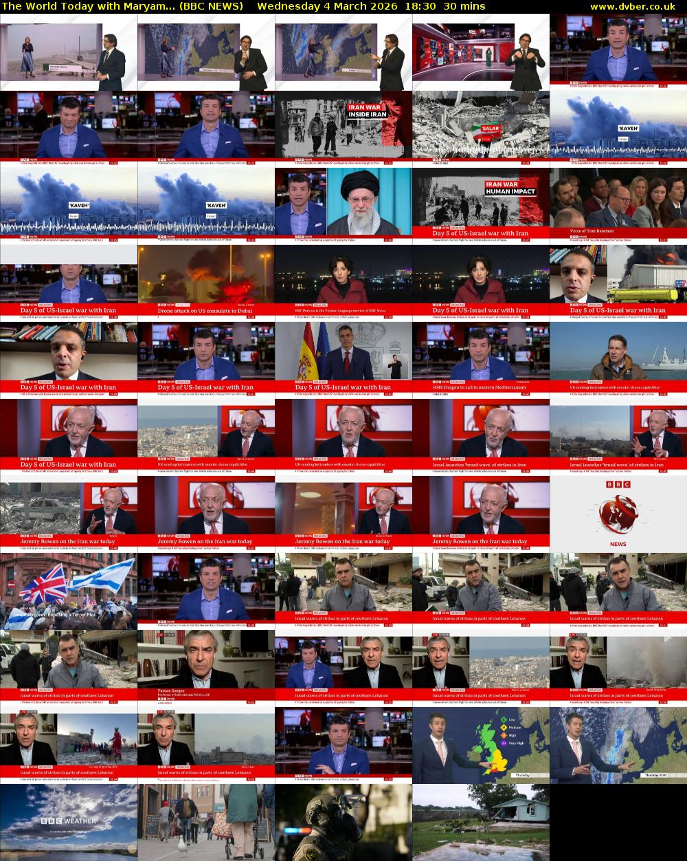 The World Today with Maryam... (BBC NEWS) Wednesday 4 March 2026 18:30 - 19:00