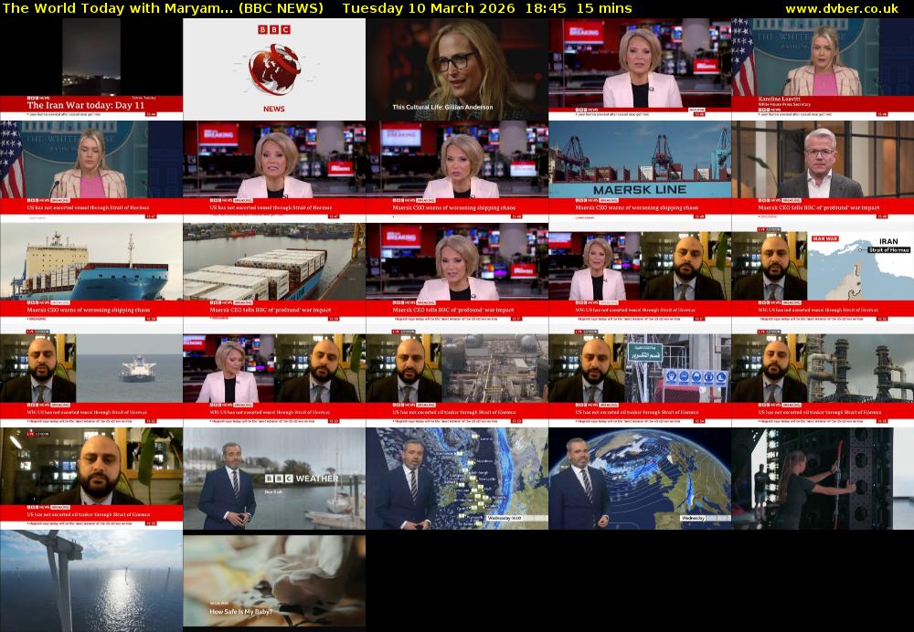 The World Today with Maryam... (BBC NEWS) Tuesday 10 March 2026 18:45 - 19:00
