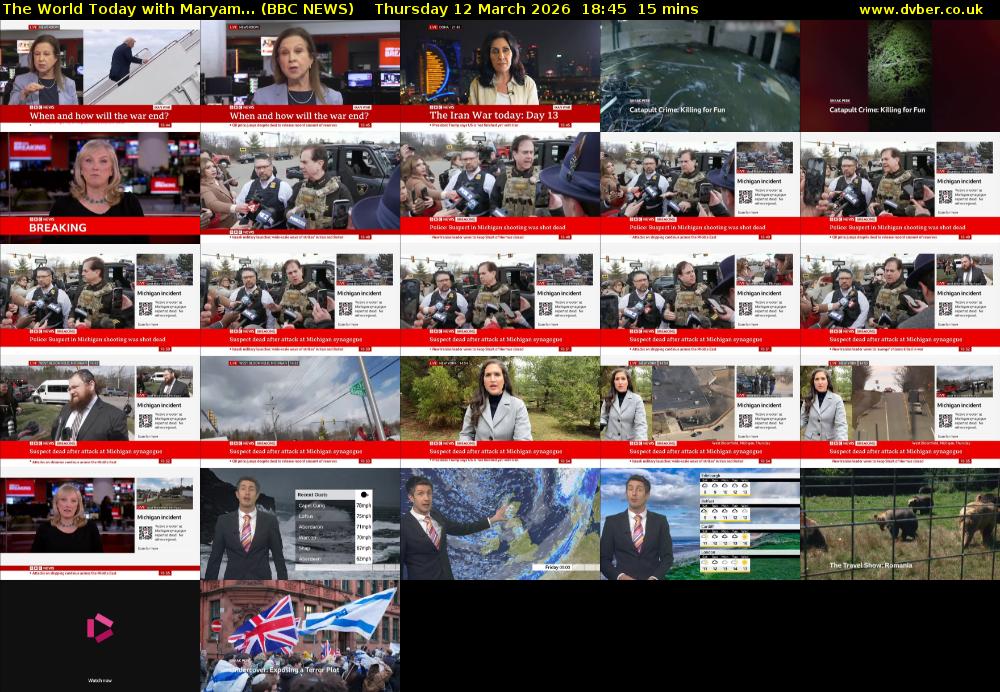 The World Today with Maryam... (BBC NEWS) Thursday 12 March 2026 18:45 - 19:00