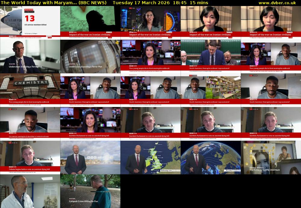 The World Today with Maryam... (BBC NEWS) Tuesday 17 March 2026 18:45 - 19:00