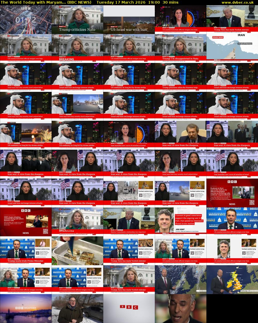 The World Today with Maryam... (BBC NEWS) Tuesday 17 March 2026 19:00 - 19:30