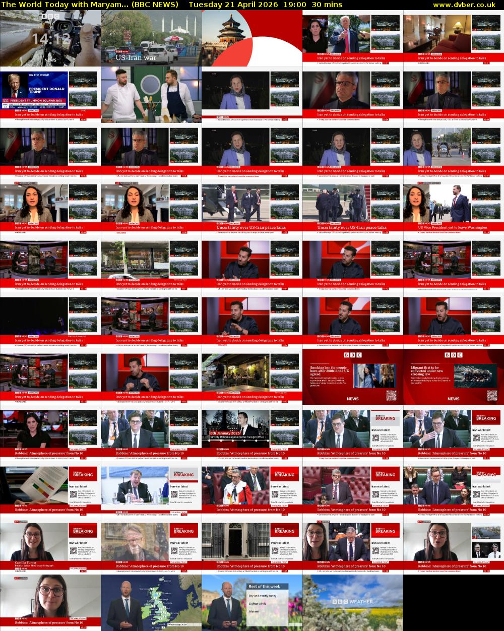 The World Today with Maryam... (BBC NEWS) Tuesday 21 April 2026 19:00 - 19:30