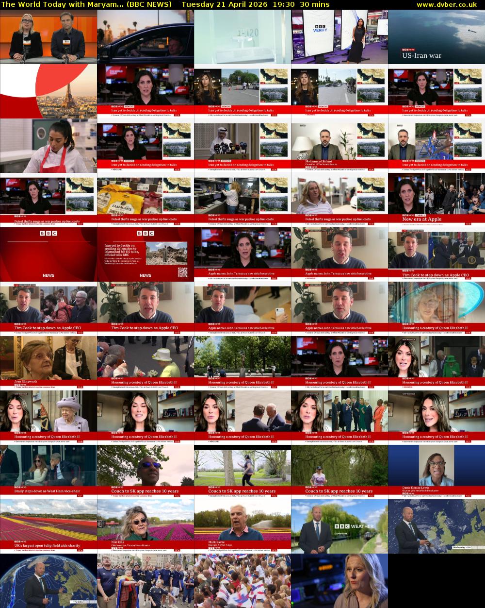 The World Today with Maryam... (BBC NEWS) Tuesday 21 April 2026 19:30 - 20:00