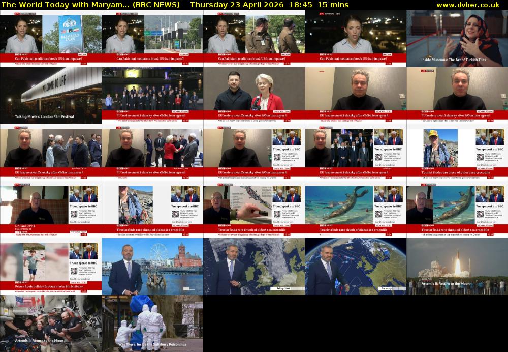 The World Today with Maryam... (BBC NEWS) Thursday 23 April 2026 18:45 - 19:00
