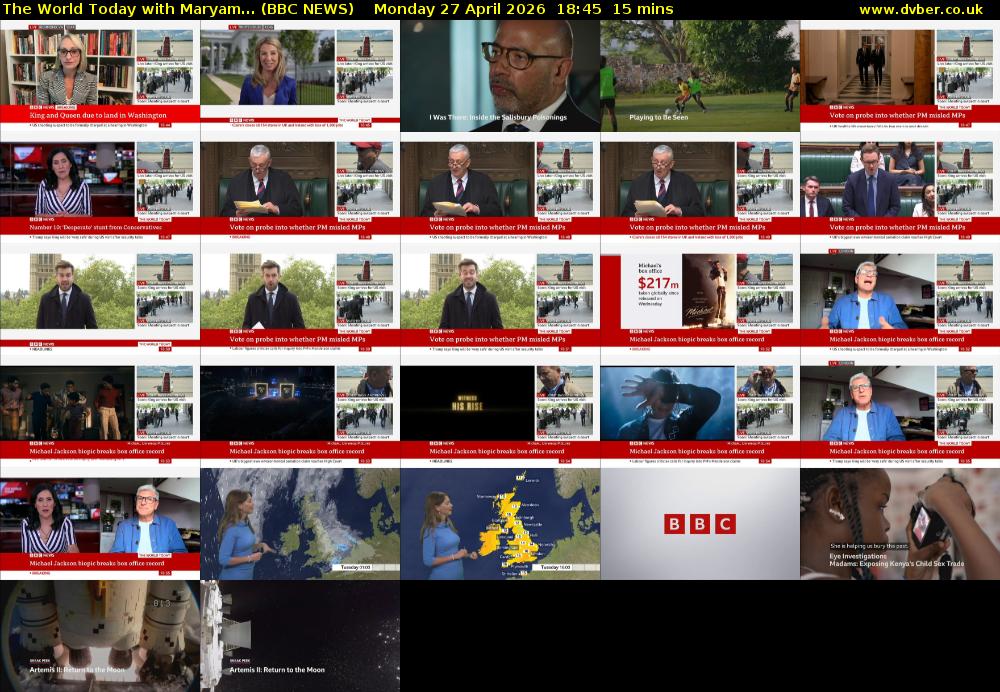 The World Today with Maryam... (BBC NEWS) Monday 27 April 2026 18:45 - 19:00