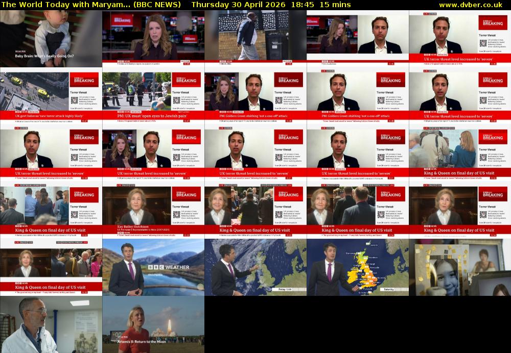 The World Today with Maryam... (BBC NEWS) Thursday 30 April 2026 18:45 - 19:00