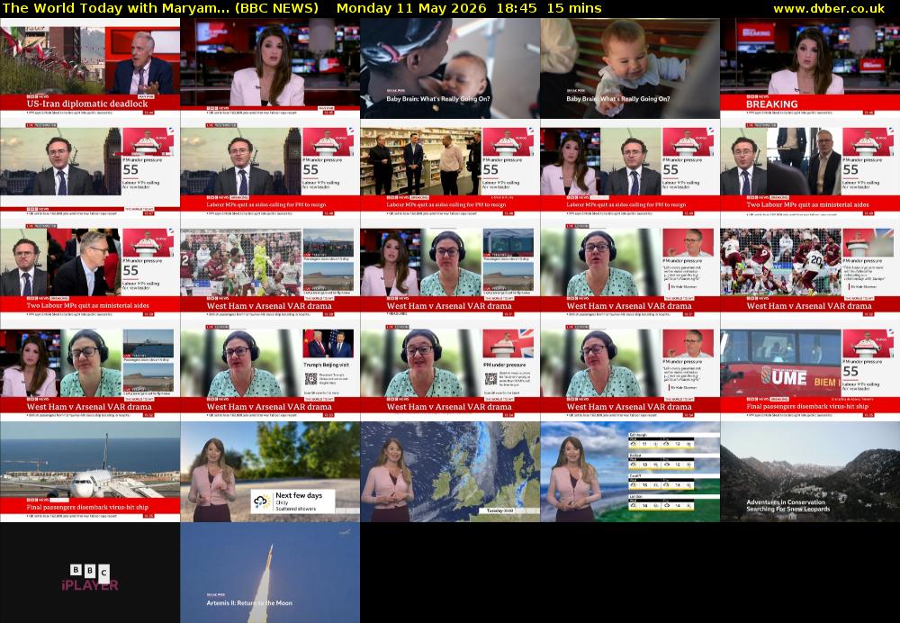 The World Today with Maryam... (BBC NEWS) Monday 11 May 2026 18:45 - 19:00