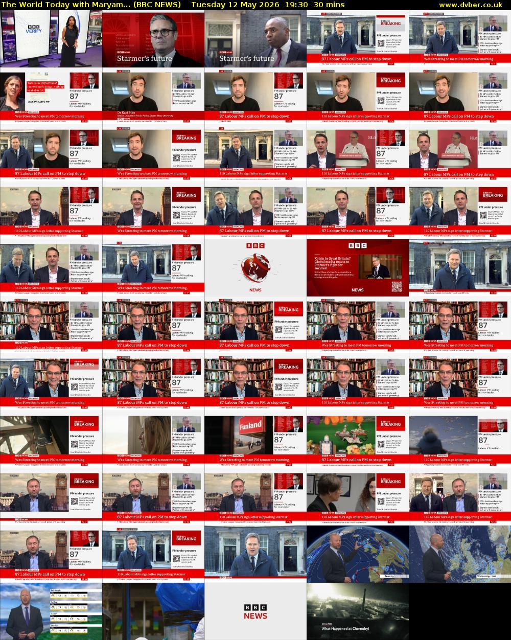 The World Today with Maryam... (BBC NEWS) Tuesday 12 May 2026 19:30 - 20:00
