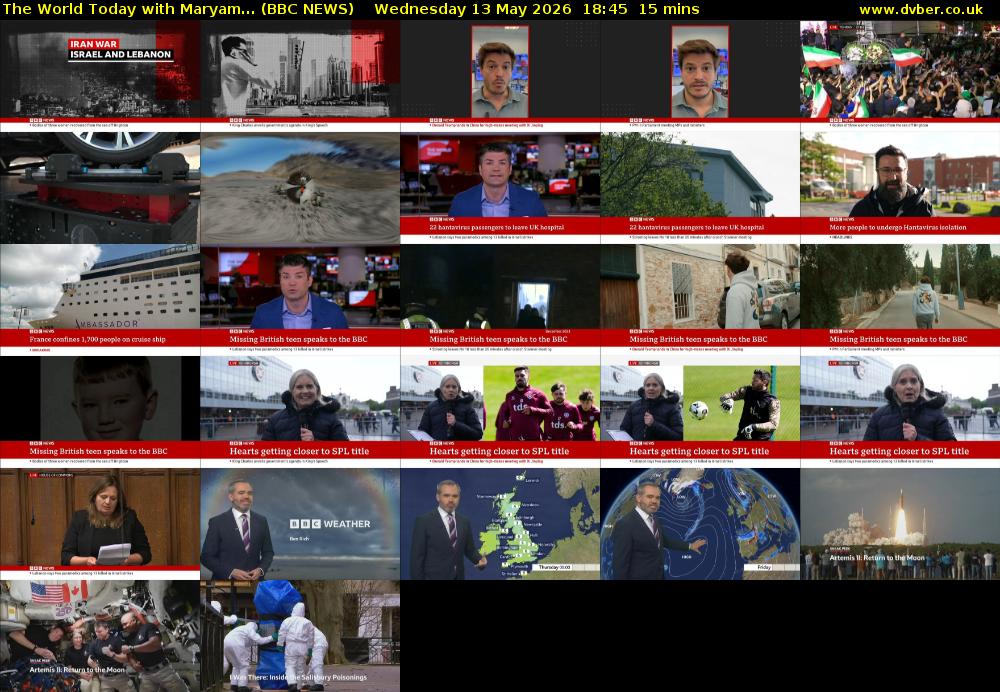 The World Today with Maryam... (BBC NEWS) Wednesday 13 May 2026 18:45 - 19:00