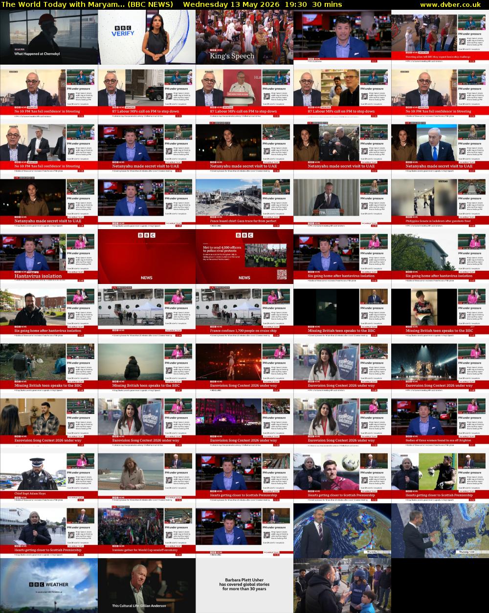 The World Today with Maryam... (BBC NEWS) Wednesday 13 May 2026 19:30 - 20:00