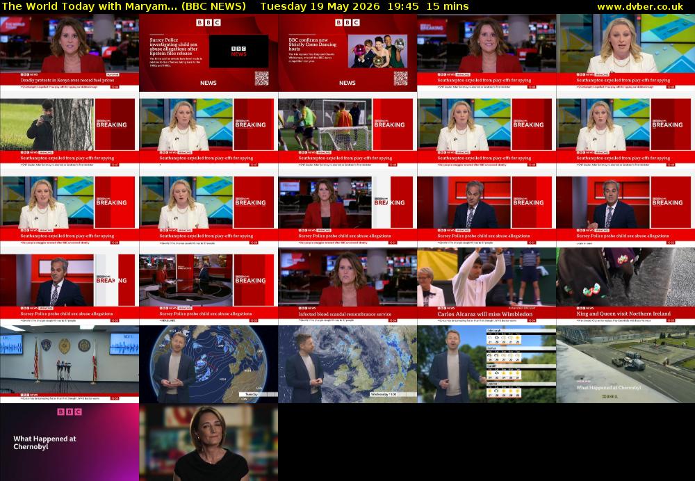The World Today with Maryam... (BBC NEWS) Tuesday 19 May 2026 19:45 - 20:00