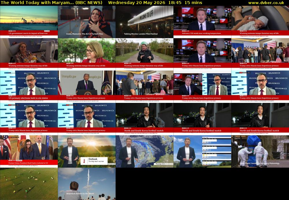 The World Today with Maryam... (BBC NEWS) Wednesday 20 May 2026 18:45 - 19:00