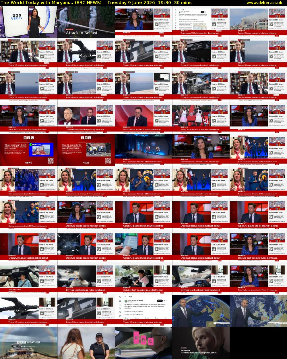 The World Today with Maryam... (BBC NEWS) Tuesday 9 June 2026 19:30 - 20:00