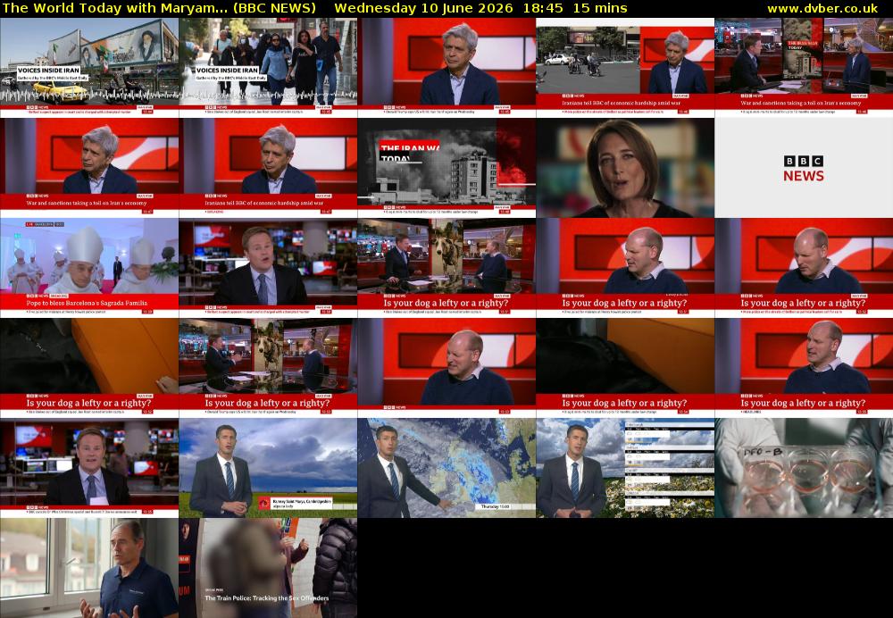 The World Today with Maryam... (BBC NEWS) Wednesday 10 June 2026 18:45 - 19:00