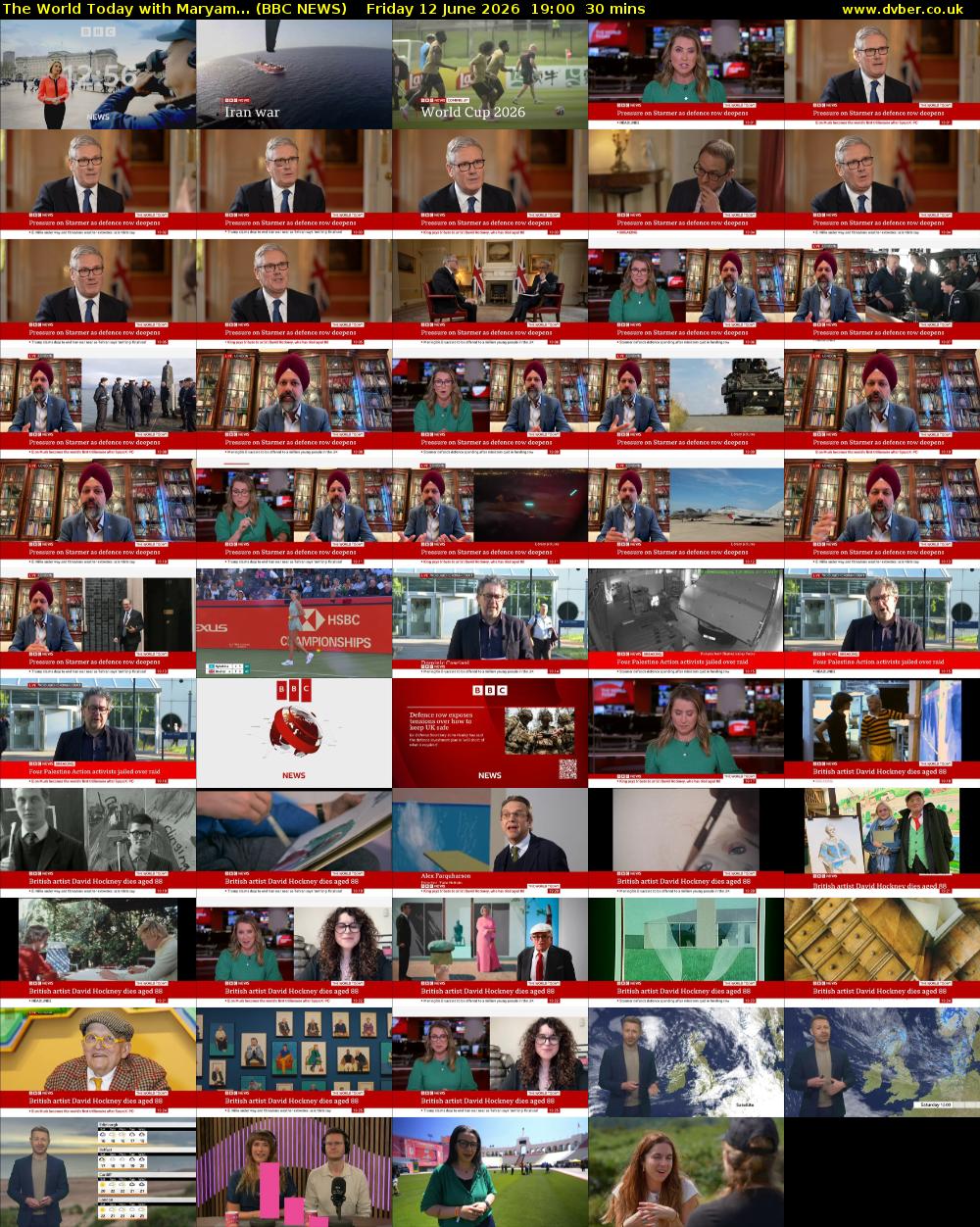 The World Today with Maryam... (BBC NEWS) Friday 12 June 2026 19:00 - 19:30