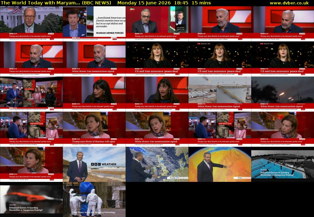 The World Today with Maryam... (BBC NEWS) Monday 15 June 2026 18:45 - 19:00